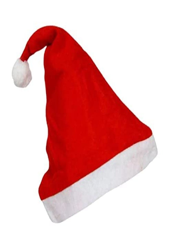 ascension Christmas Santa Claus Hat/Santa Claus Cap Merry Christmas Hat Cap for Christmas/Xmas Party Celebration (pack of 10) - Image 2